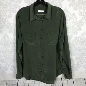 Equipment Green Button Down Shirt